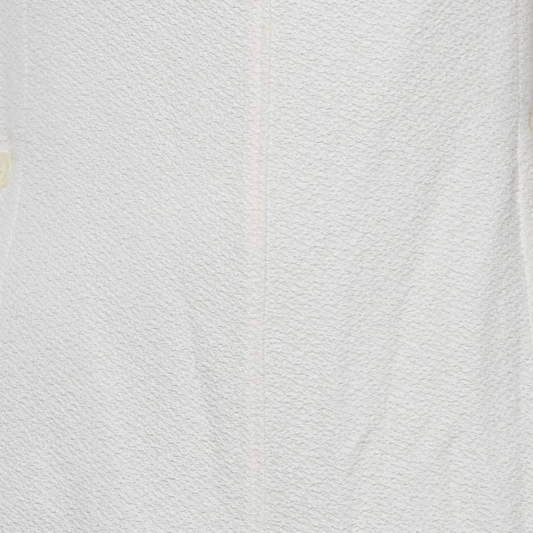 Pre Owned Jacquemus Off-White Wool Blend Adjustable Long La Collectionneuse Apron Dress M