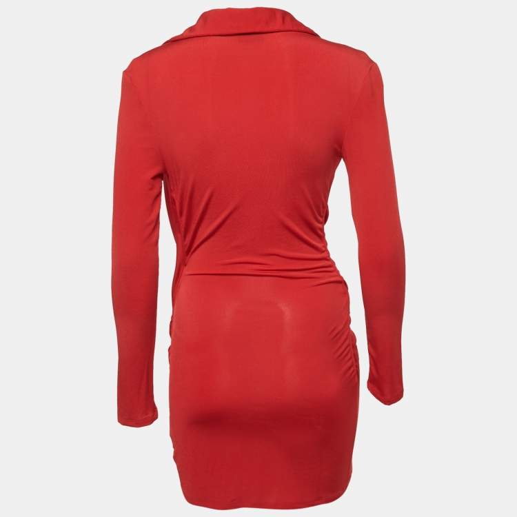 Pre Owned Jacquemus Red Jersey La Robe Bahia Mini Dress S