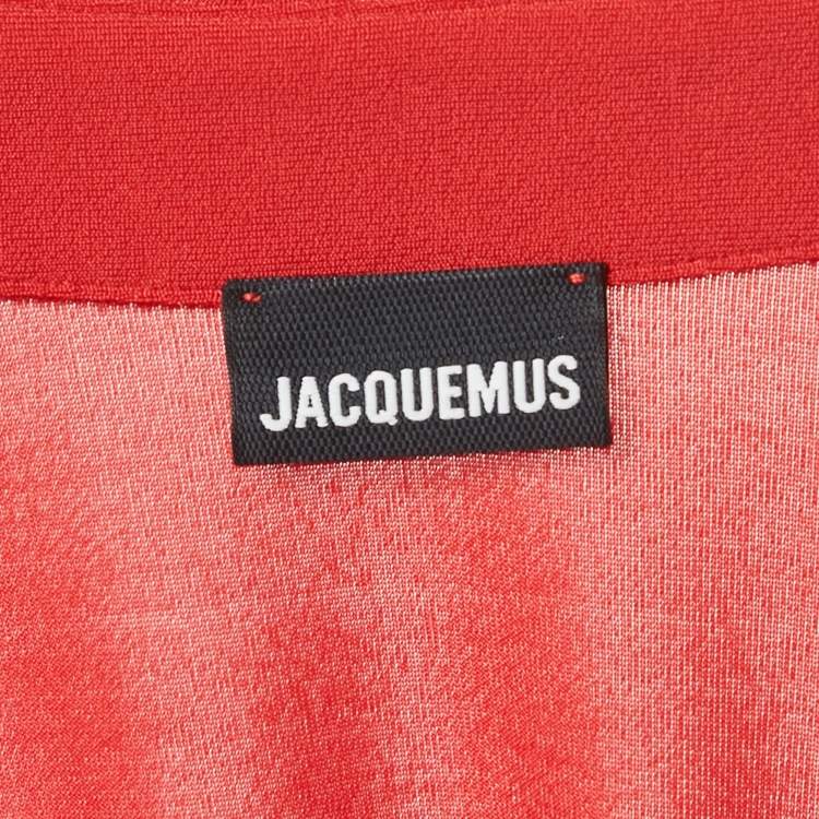 Pre Owned Jacquemus Red Jersey La Robe Bahia Mini Dress S