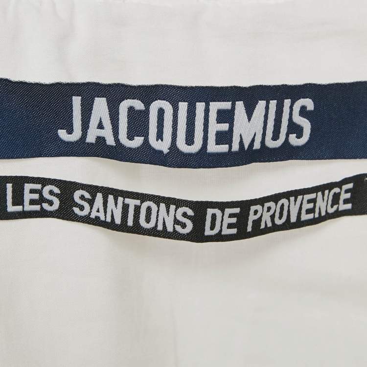 مملوكة مسبقًا Jacquemus White Cotton Les Santons De Provence Maman Maxi Dress S