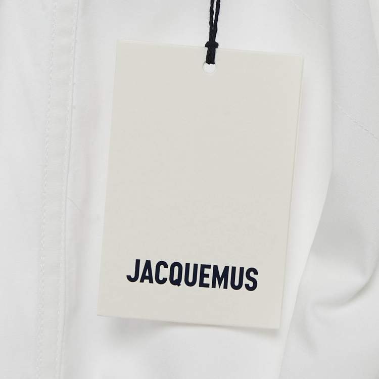 Pre Owned Jacquemus White Cotton Belt Detail La Croisiere Ciro Shirt M