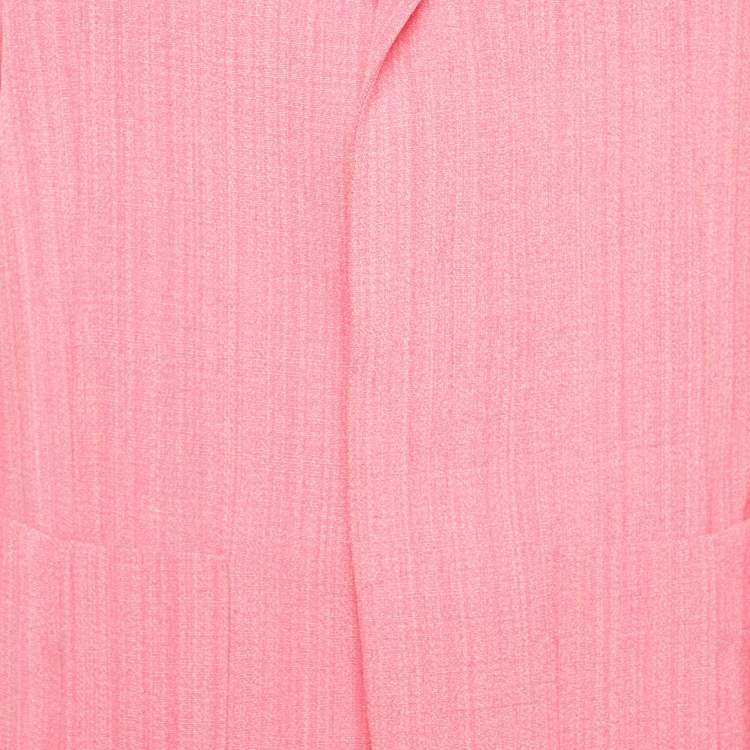 Pre Owned Jacquemus Pink Crepe &Silk La Veste D'Homme Oversized Blazer M
