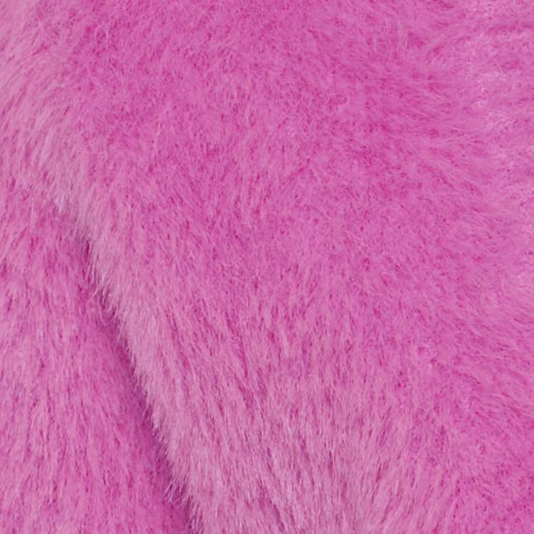 Pre Owned Jacquemus Pink Faux Fur Logo-Detail La Maille Neve Crop Top L