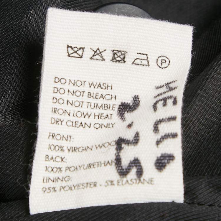 Pre Owned Jacquemus Black Wool Criss Cross Tie Detail Le Manteau Lacciu Coat L