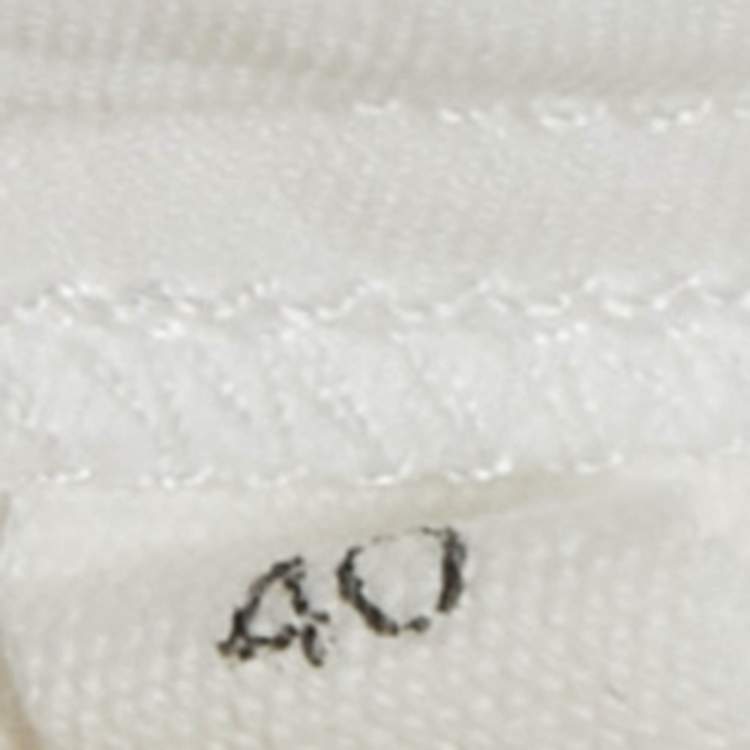 Pre Owned Jacquemus White Crepe Cut-Out Mini Dress M