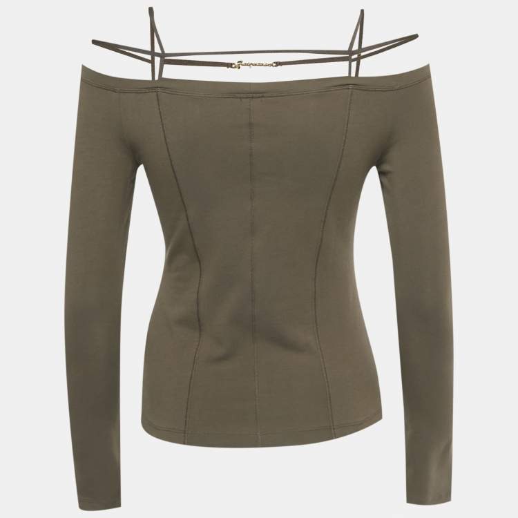 Pre Owned Jacquemus Green Jersey Sierra  Le T-Shirt S