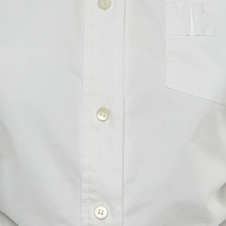 Pre Owned Jacquemus White Cotton Le Splash Crop Top S 