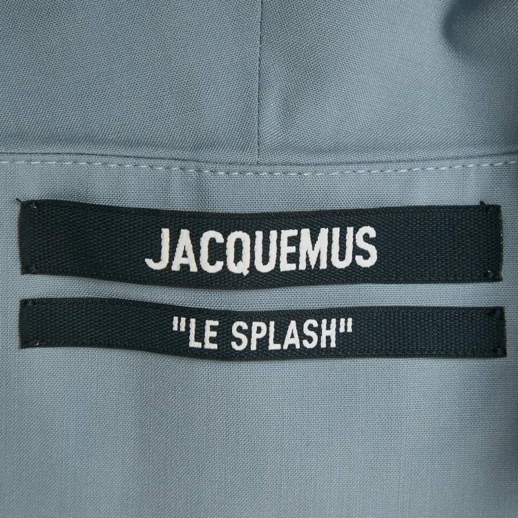 Pre Owned Jacquemus Light Blue Wool Cut Out Le Splash Blazer & Pants Set S