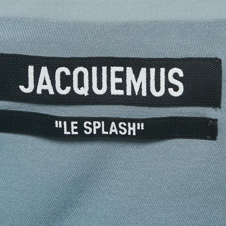 Pre Owned Jacquemus Light Blue Wool Cut Out Le Splash Blazer & Pants Set S