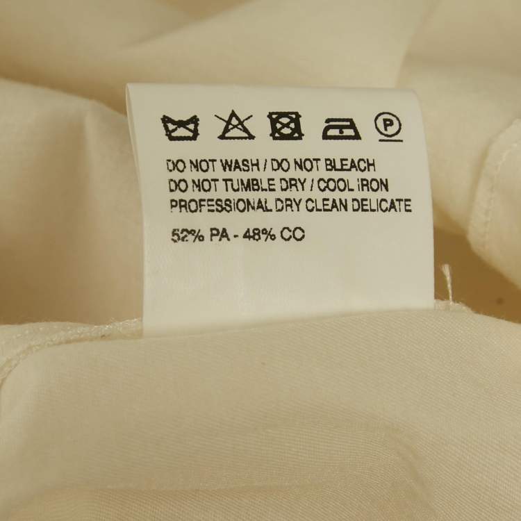 Pre Owned Jacquemus Ivory Crepe Layered  Le Coup de Soleil Mini Dress M