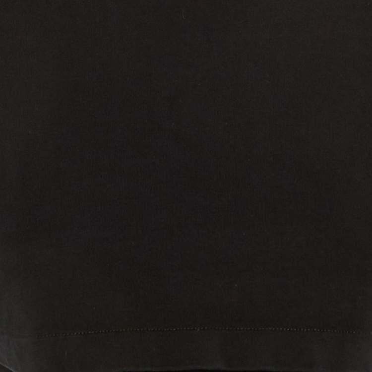 Pre Owned Jacquemus Black Cotton & Lyocell Le Double Crewneck T-shirt M