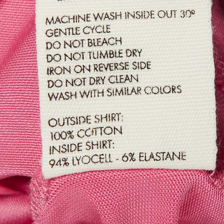 مملوكة مسبقًا Jacquemus Pink Cotton Layered Le Double Cropped T-Shirt S