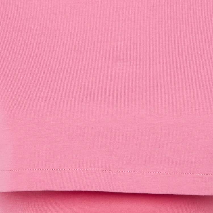مملوكة مسبقًا Jacquemus Pink Cotton Layered Le Double Cropped T-Shirt S