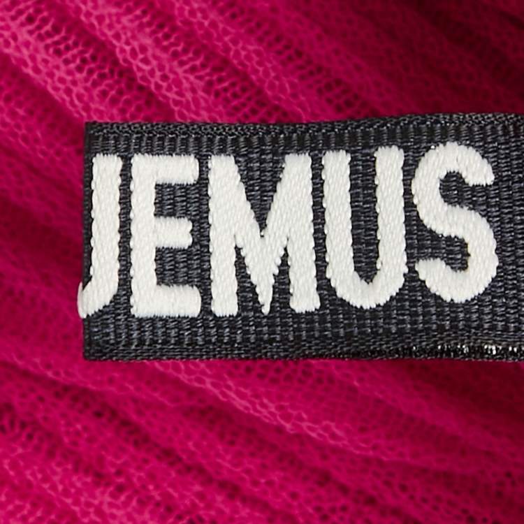 مملوكة مسبقًا Jacquemus Pink Rib Knit Maxi Skirt M