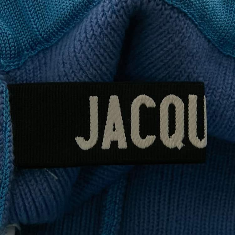 Pre Owned Jacquemus Blue Knit Shorts M