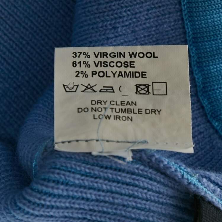 Pre Owned Jacquemus Blue Knit Shorts M