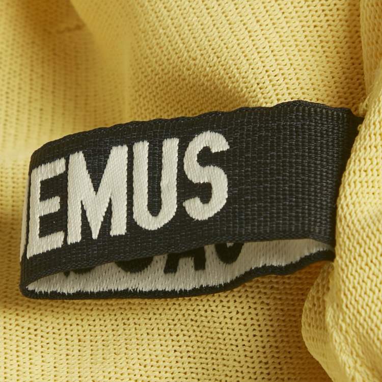 Pre Owned Jacquemus Yellow Knit La Robe Maille Valensole Maxi Dress S