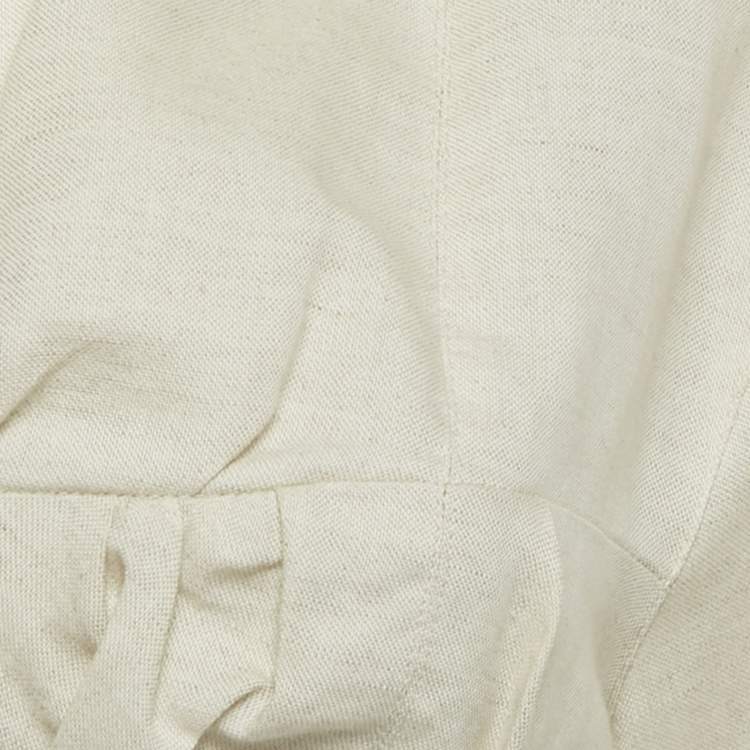 مملوكة مسبقًا Jacquemus Beige Cotton Blend Crop Top S