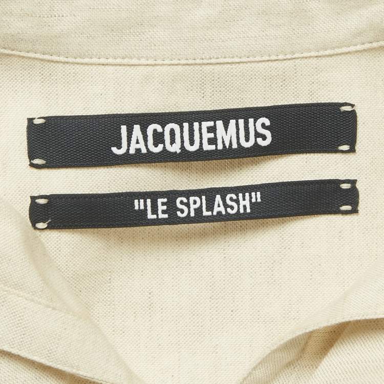 مملوكة مسبقًا Jacquemus Beige Cotton Blend Crop Top S