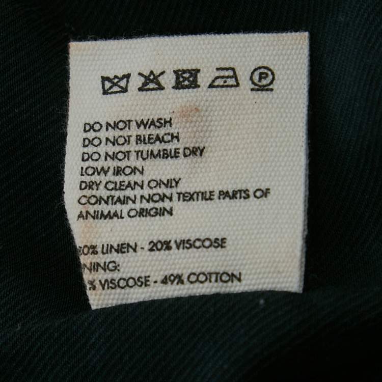 Pre Owned Jacquemus Navy Blue Linen Blend Cut-Out La Veste Arles Dress M