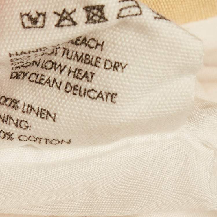 مملوكة مسبقًا Jacquemus Lamour Cream Linen Backless Mini Dress S