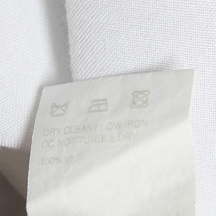 Pre Owned Jacquemus La Riviera White Tie Detail Wrapped Crop Top S