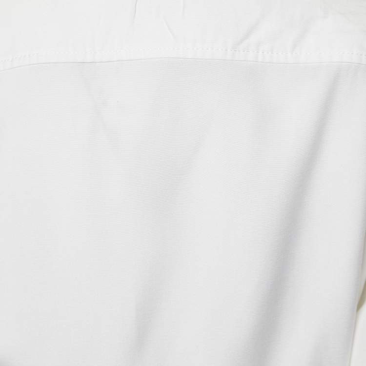 Pre Owned Jacquemus La Riviera White Tie Front Full Sleeve Cropped Shirt S 