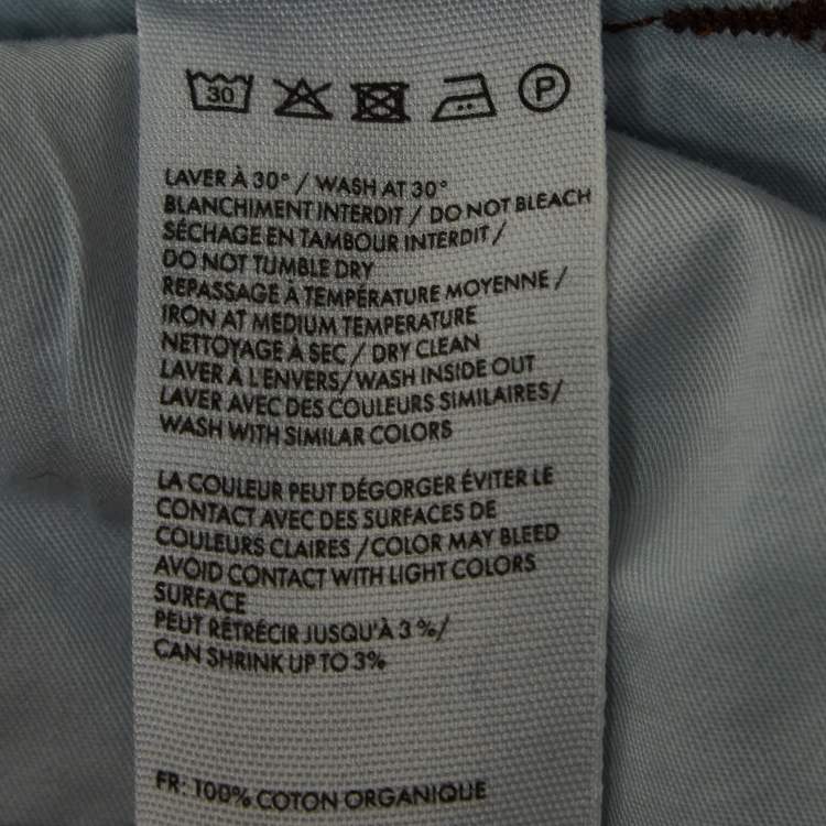 Pre Owned Jacquemus Blue Le De Nimes Bordado Denim Wide-Leg Jeans L Waist 32''