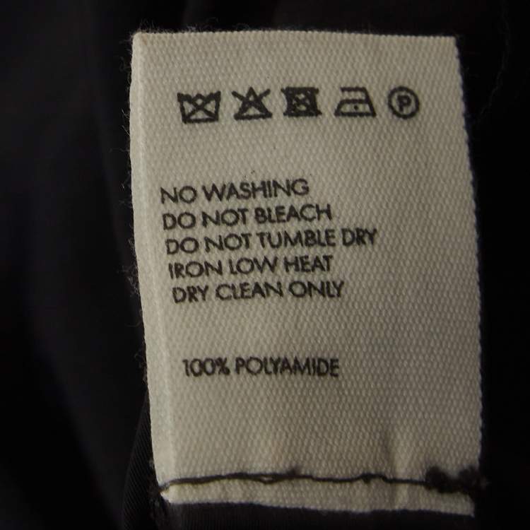 Pre Owned Jacquemus Black Nylon Detachable Cold Shoulder Mini Dress S
