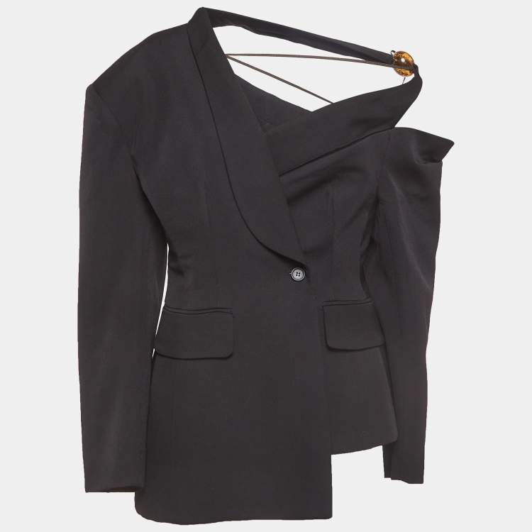 ボトムスその他 Jacquemus Asymmetric Sleeve Blazer La Veste Tibau asymmetric blazer in white - Jacquemus