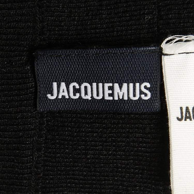 Pre Owned Jacquemus Black Rib Knit Shorts XS