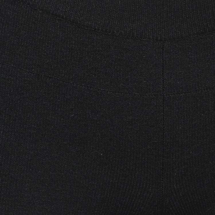 Pre Owned Jacquemus Black Rib Knit Shorts XS