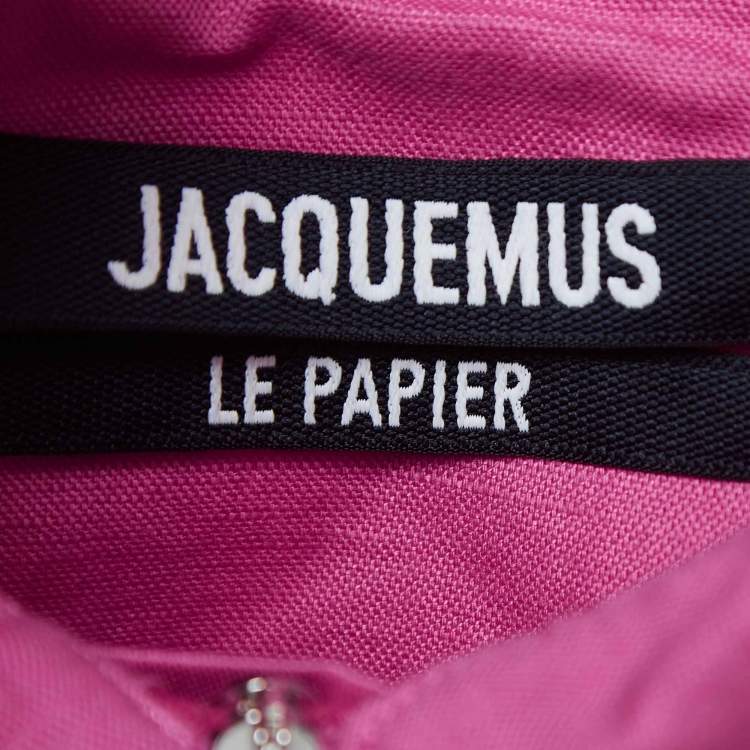 Pre Owned Jacquemus La Chemise Pink Silpa Cotton Blend Crop Shirt S