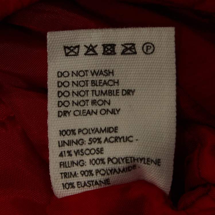 Pre Owned Jacquemus Red Synthetic Cropped Jacket M