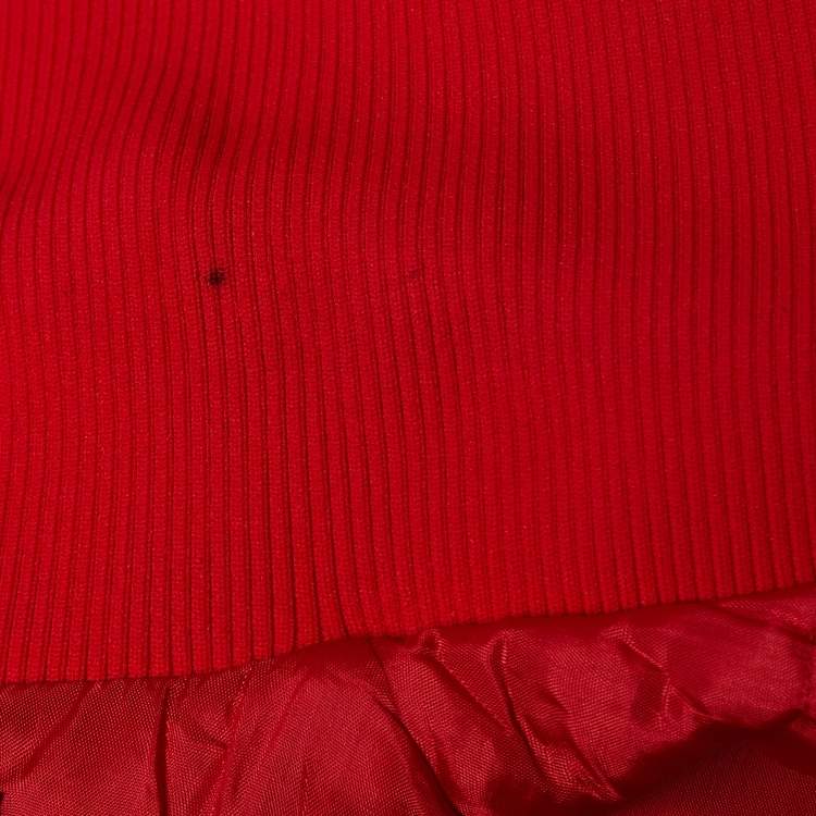 Pre Owned Jacquemus Red Synthetic Cropped Jacket M