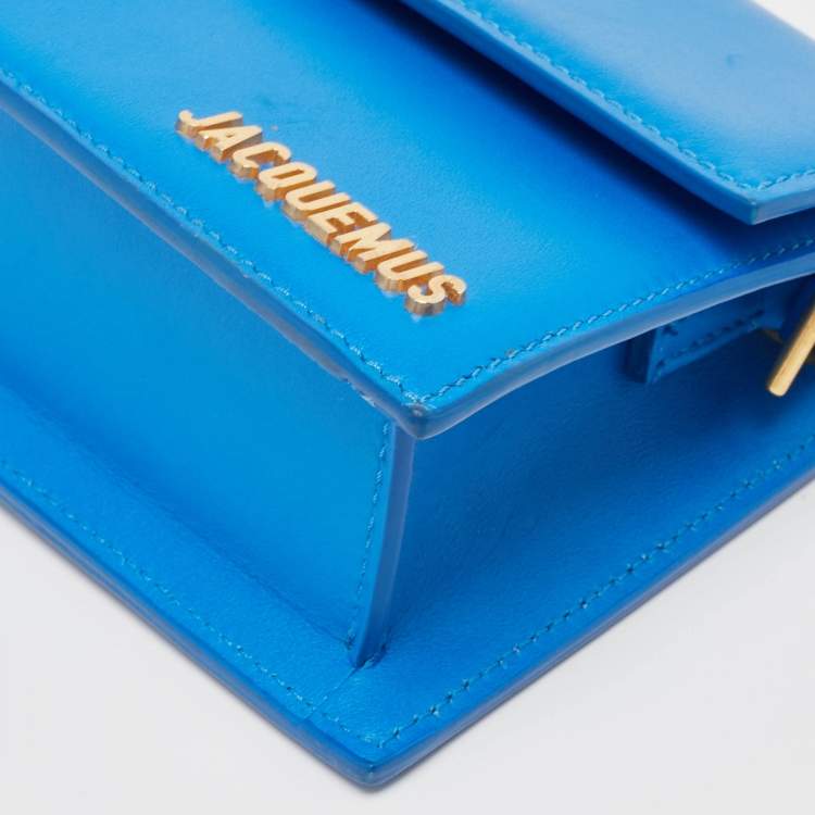 Pre Owned Jacquemus Blue Leather Le Bambino Long Shoulder Bag