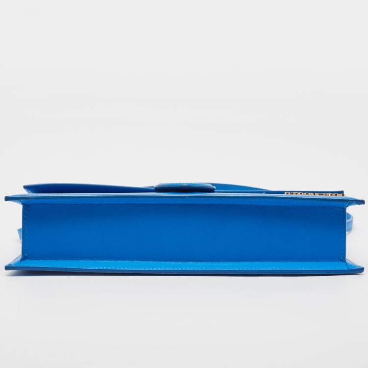 Pre Owned Jacquemus Blue Leather Le Bambino Long Shoulder Bag