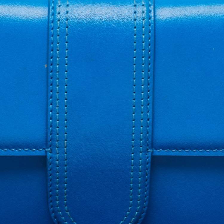 Pre Owned Jacquemus Blue Leather Le Bambino Long Shoulder Bag