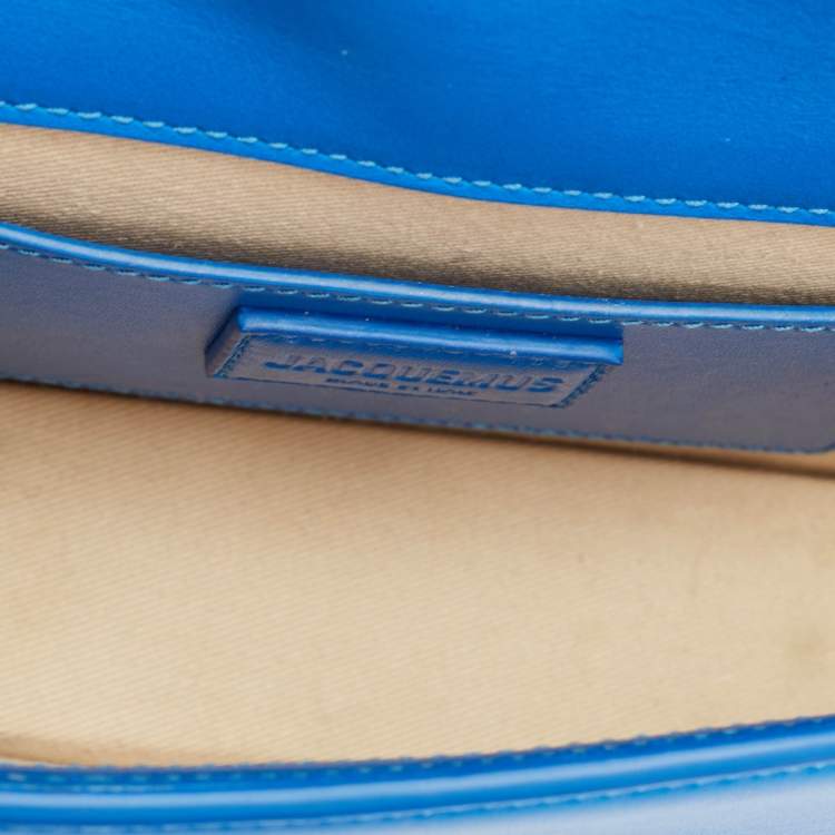 Pre Owned Jacquemus Blue Leather Le Bambino Long Shoulder Bag