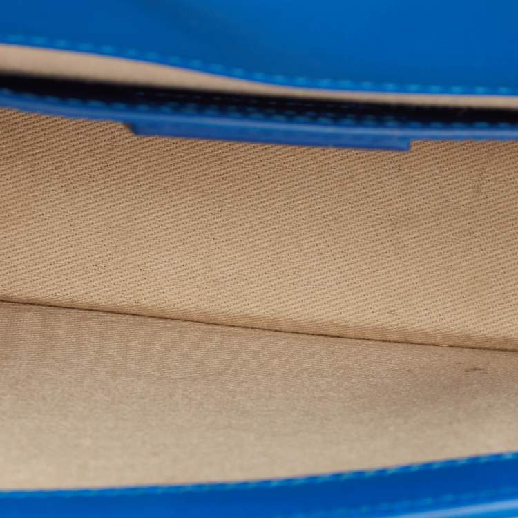 Pre Owned Jacquemus Blue Leather Le Bambino Long Shoulder Bag