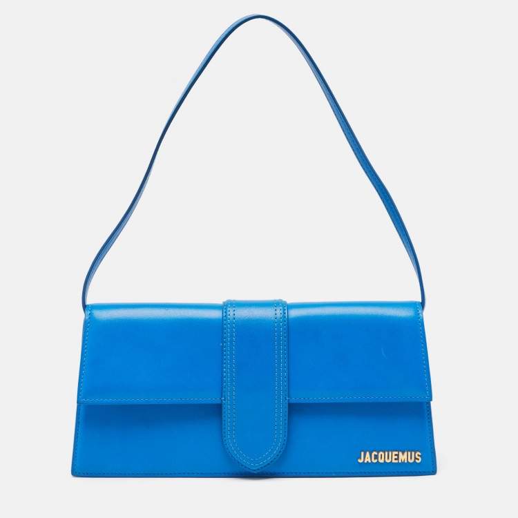 Jacquemus Blue Leather Le Bambino Long Shoulder Bag Jacquemus TLC