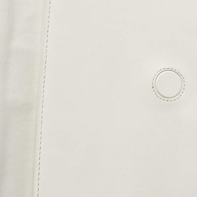 Pre Owned Jacquemus White Leather Le Bambino Long Shoulder Bag