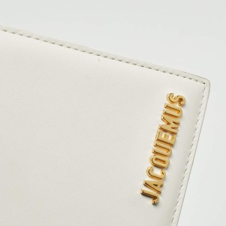 Pre Owned Jacquemus White Leather Le Bambino Long Shoulder Bag