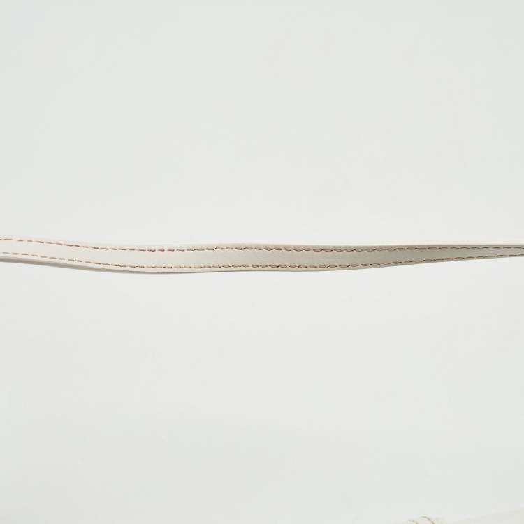 Pre Owned Jacquemus White Leather Le Bambino Long Shoulder Bag