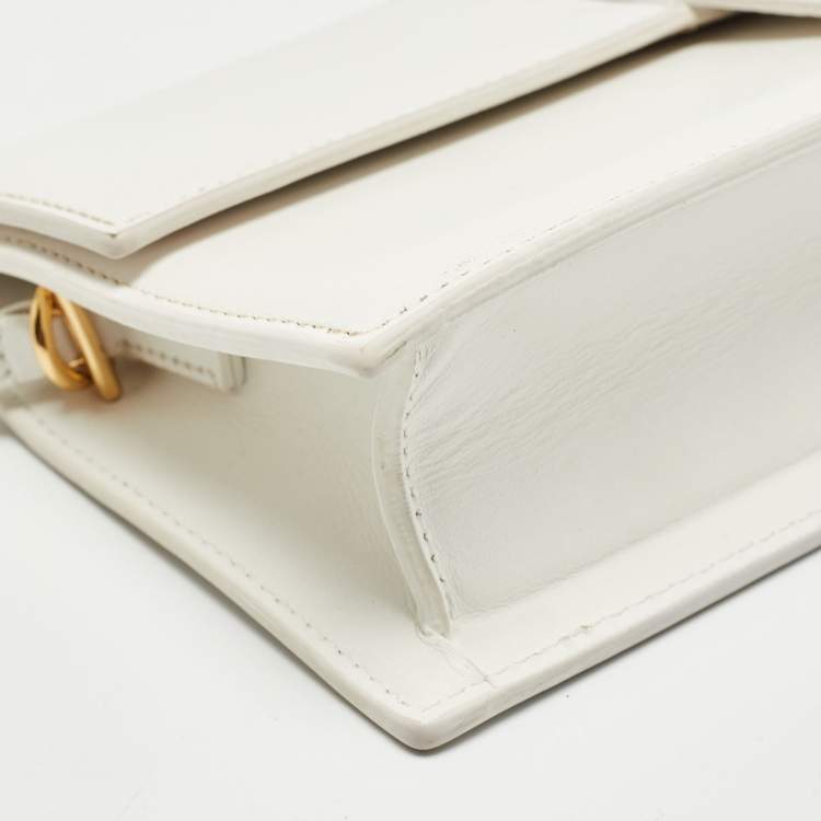 Pre Owned Jacquemus White Leather Le Bambino Long Shoulder Bag