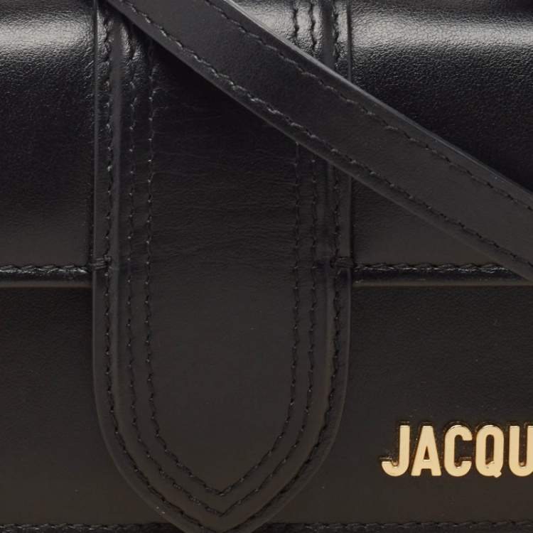 Pre Owned Jacquemus Black Leather Le Bambino Top Handle Bag