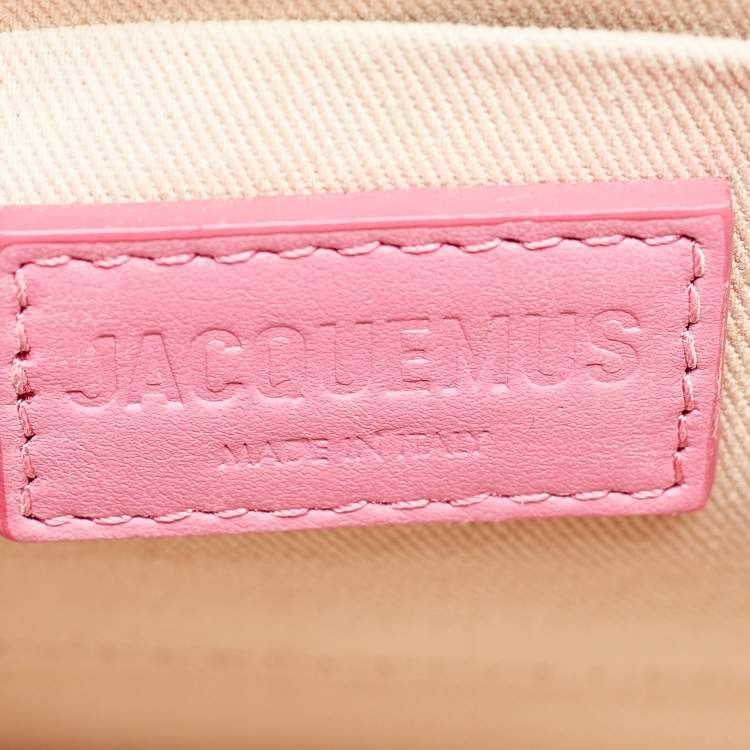Pre Owned Jacquemus Pink Leather Grand Le Chiquito Top Handle Bag