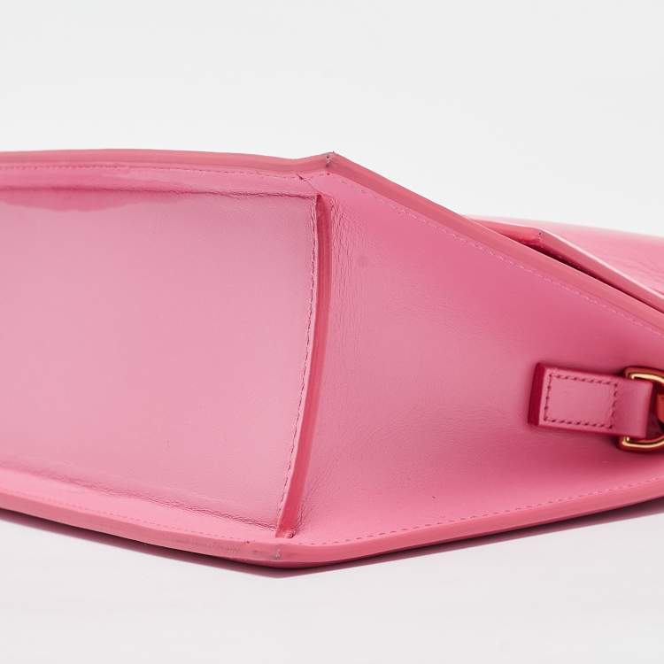 Pre Owned Jacquemus Pink Leather Grand Le Chiquito Top Handle Bag