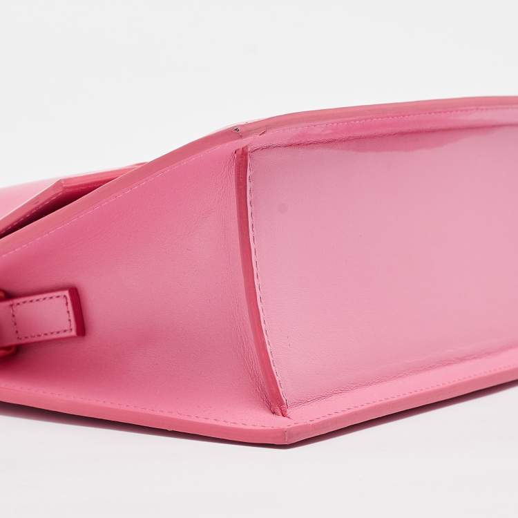 Pre Owned Jacquemus Pink Leather Grand Le Chiquito Top Handle Bag