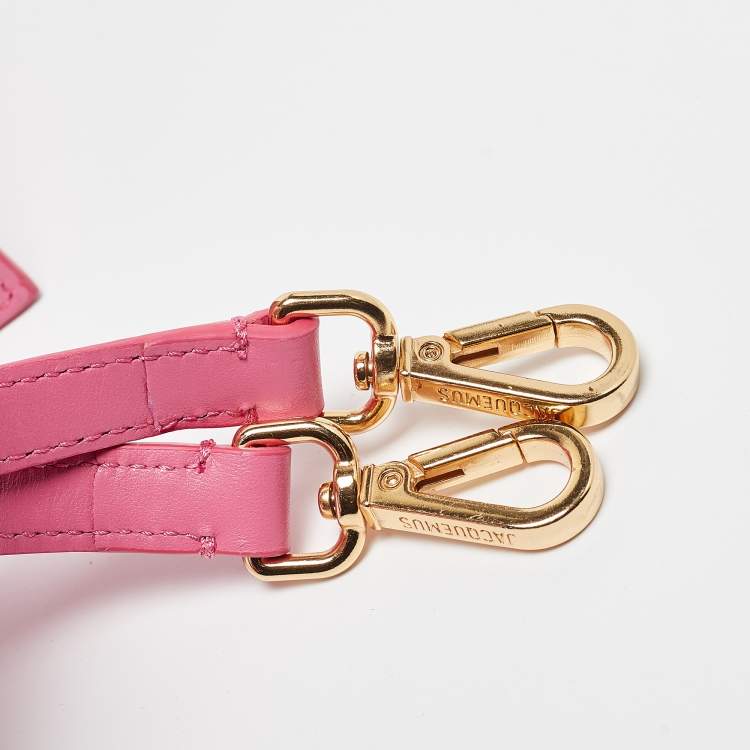 Pre Owned Jacquemus Pink Leather Grand Le Chiquito Top Handle Bag